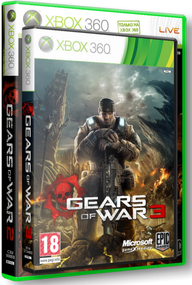 Дилогия Gears of War 3_RF-XBOX360 +Gears of War 2+(Gears Of War 3 RAAMS Shadow Pack 2)