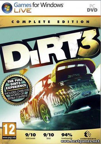 Русификатор для Dirt 3: Complete Edition (Текст) (Профессиональный/Бука)