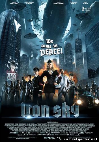 Железное небо / Iron Sky (Тимо Вуоренсола) [2012, фантастика, боевик, комедия, WEBRip] Сюжет из фильма (первые 4 минуты)