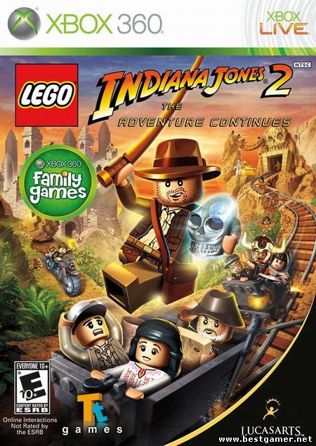 [Xbox360] LEGO Indiana Jones 2: The Adventure Continues [Region Free] [RUS] (2009)