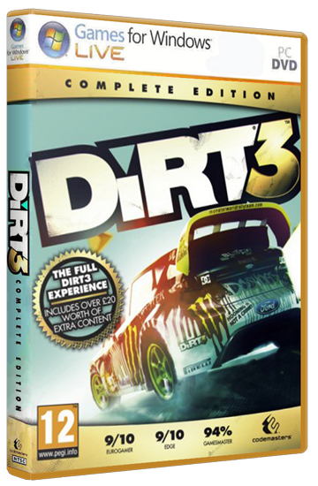 DiRT 3: Complete Edition [v.1.2.0.0] (2012) [RePack, Русский / Английский, Arcade / Racing (Cars) / 3D] от R.G.BoxPack