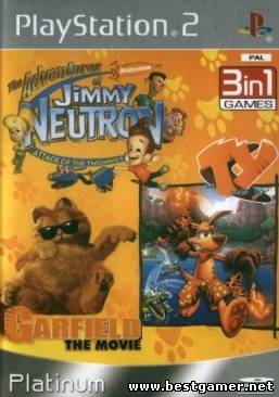[PS2] [2в1] Garfield [RUS/ENG&#124;PAL]/Ty the Tasmanian Tiger 2 [RUS&#124;PAL] + [PS2] Jimmy Neutron Twonkies [RUS&#124;PAL]