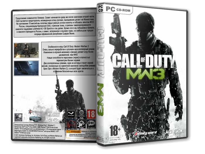 Call of Duty: Modern Warfare 3 (2011) [Repack,Русск?ий,Action (Shooter) / 3D / 1st Person] от R.G. BoxPack