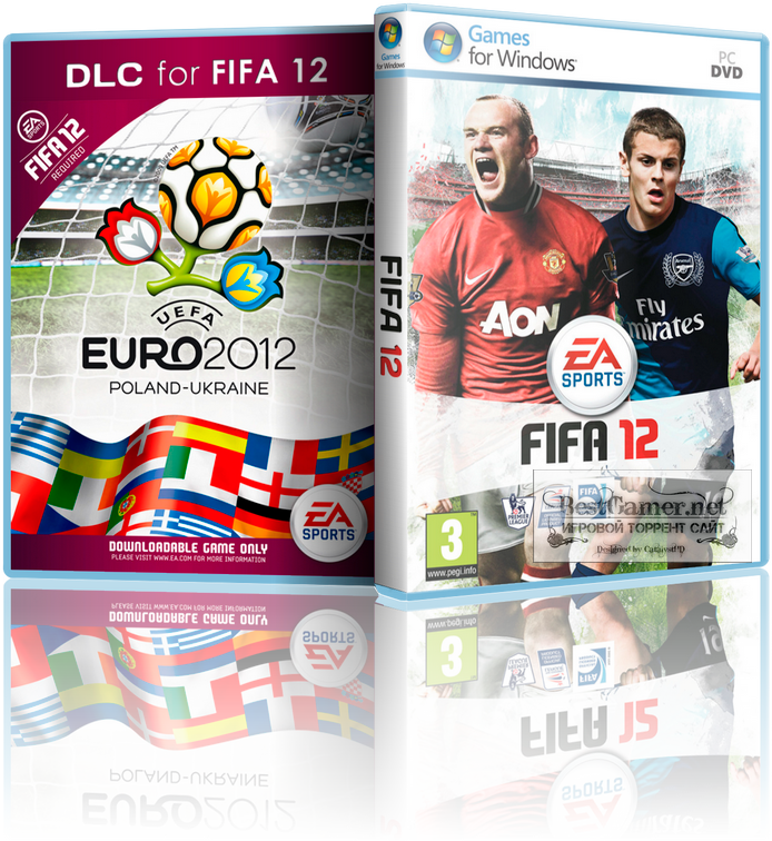FIFA 12.v 1.5.0.0 + UEFA EURO 2012 (2012) [RePack, Русский / Английский, Sport (Soccer) / 3D] от R.G.BoxPack