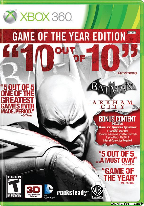 Batman: Arkham City - Game of the Year Edition [Region Free / RUS] [XGD3 / LT+ 3.0 / 14719]