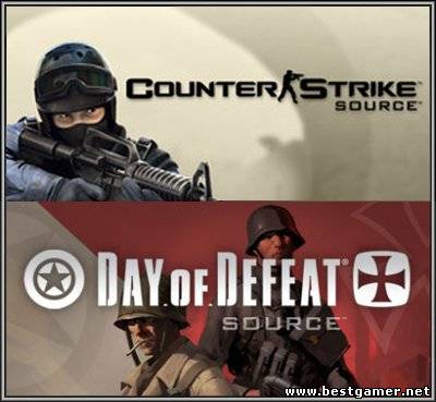 Counter-Strike: Source v1.0.0.71 + Day of Defeat Source v1.0.0.38 (2 в 1) + MapPack (No-Steam) (2012) PC