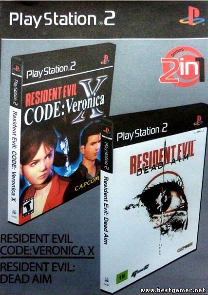 [PS2][2 in 1] Resident Evil - Code: Veronica - X [FullRUS/Multi4&#124;PAL] & Resident Evil: Dead Aim [FullRUS&#124;NTSC]