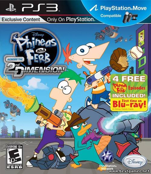 Phineas and Ferb:Across the Second Dimension / Финес и Ферб: Через второе измерение [FULL] [ENG] [3.55] [Repack] ( + PS Move)