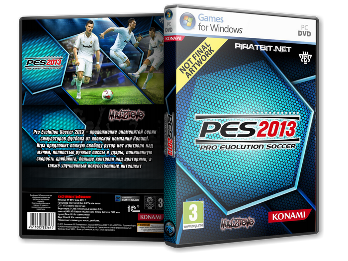 Pro Evolution Soccer 2013 (2012) [Repack, Русский/Английский/MULTI6, Sport (Soccer) / 3D] от {AVG}