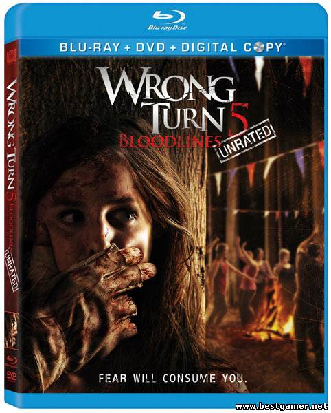 Поворот не туда 5 (Без цензуры) / Wrong Turn 5( BDRip 1080p)