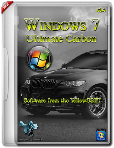 Windows 7 Ultimate Carbon by YelloSOFT (SP1 Carbon) (x64) (2012) Русский
