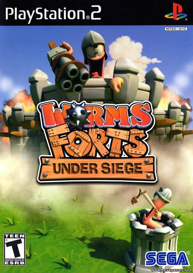 Скачать [PS2] Worms Forts Under Siege [FULL RUS]