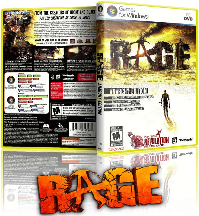 Rage: Anarchy Edition (v.1.0.34.2015 + 3 DLC) (2011)RePack от REVOLUTiON