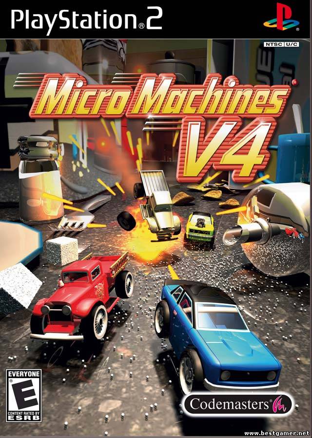 [PS2]Дилогия Micro Machines [ENG&#124;NTSC] & Micro Machines V4 [ENG&#124;NTSC][CD]