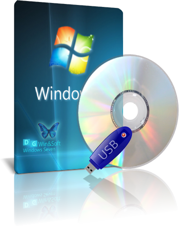 Windows 7 SP1 with IE9 - DG Win&Soft (2013.02) (x86, x64) [2013, RU, EN, UA]