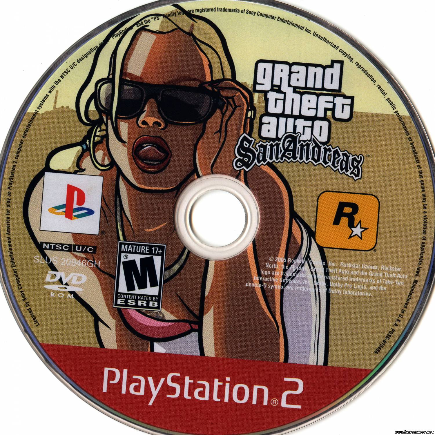 [PS2] Grand Theft Auto: San Andreas (GTA SA) [RUS/ENG&#124;NTSC] + save(100%+Hot Coffee)