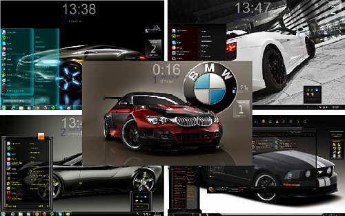 Car pack 2013 темы для Windows 7, 8 / Themes for Windows 7, 8