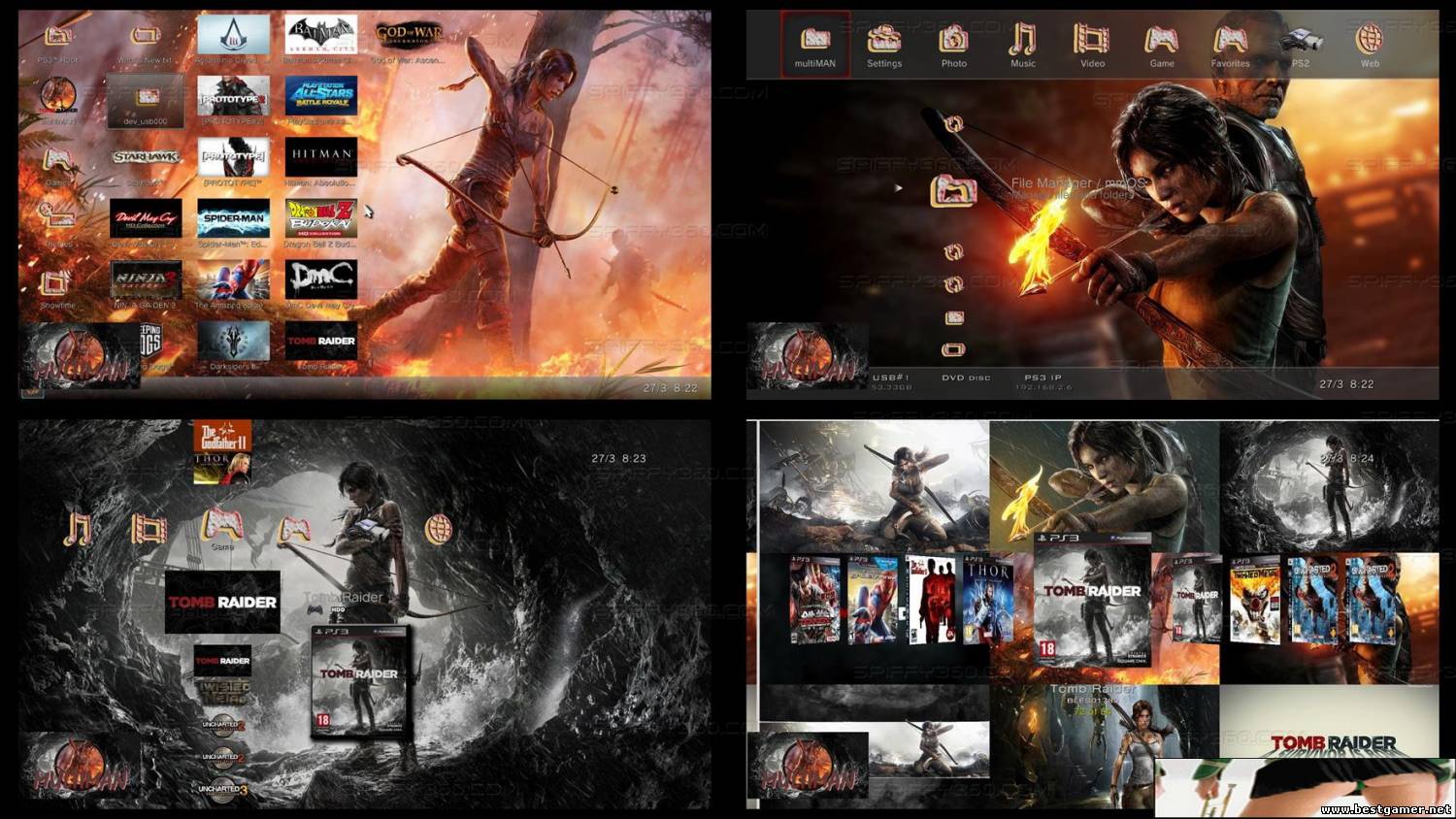 Tomb Raider Theme для ps3 (multiMAN V4.30)