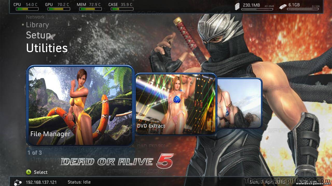 New theme added: &quot;Dead Or Alive 5&quot; for Freestyle