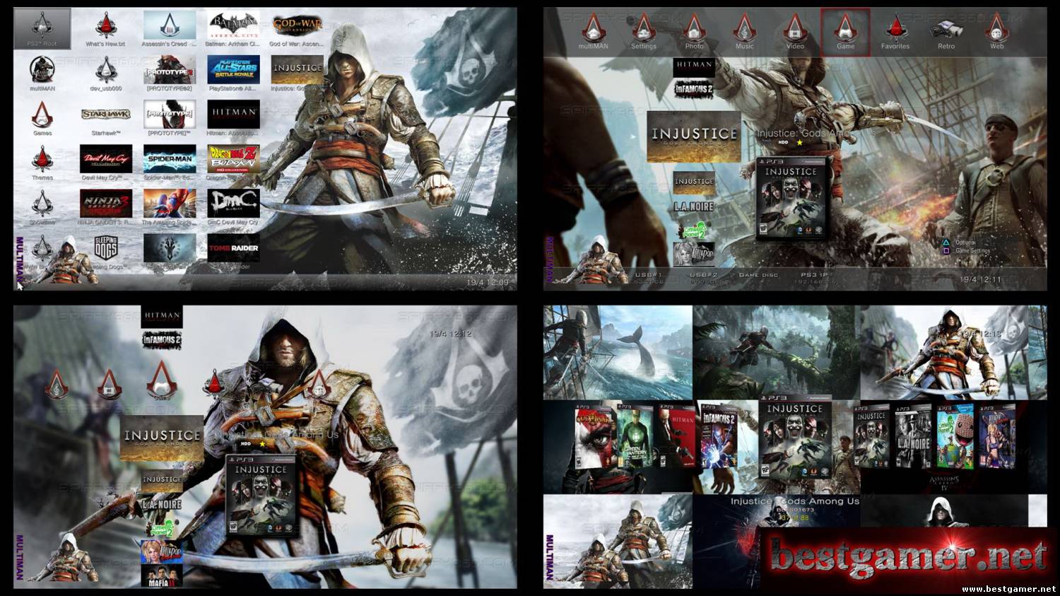 (от BESTiaryofconsolGAMERs)New theme added: &quot;Assassins Creed IV Black Flag&quot; (for multiMANv4.30 )