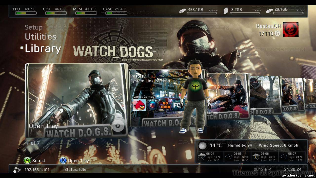 New theme added: &quot;Watch Dogs &quot; for Freestyle