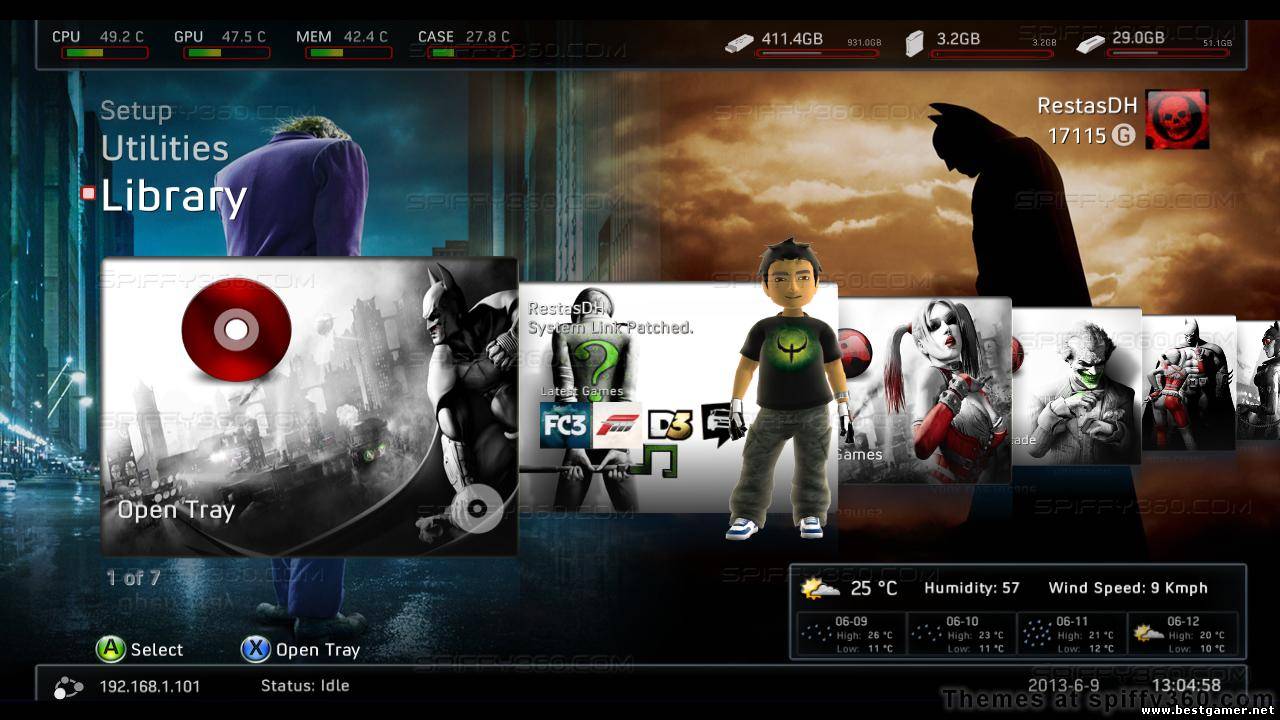 New theme added: &quot;Batman Arkham &quot; for Freestyle
