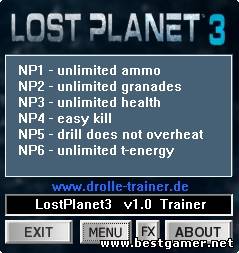 Lost Planet 3: Трейнер/Trainer (+6) [1.0] {dR.oLLe}