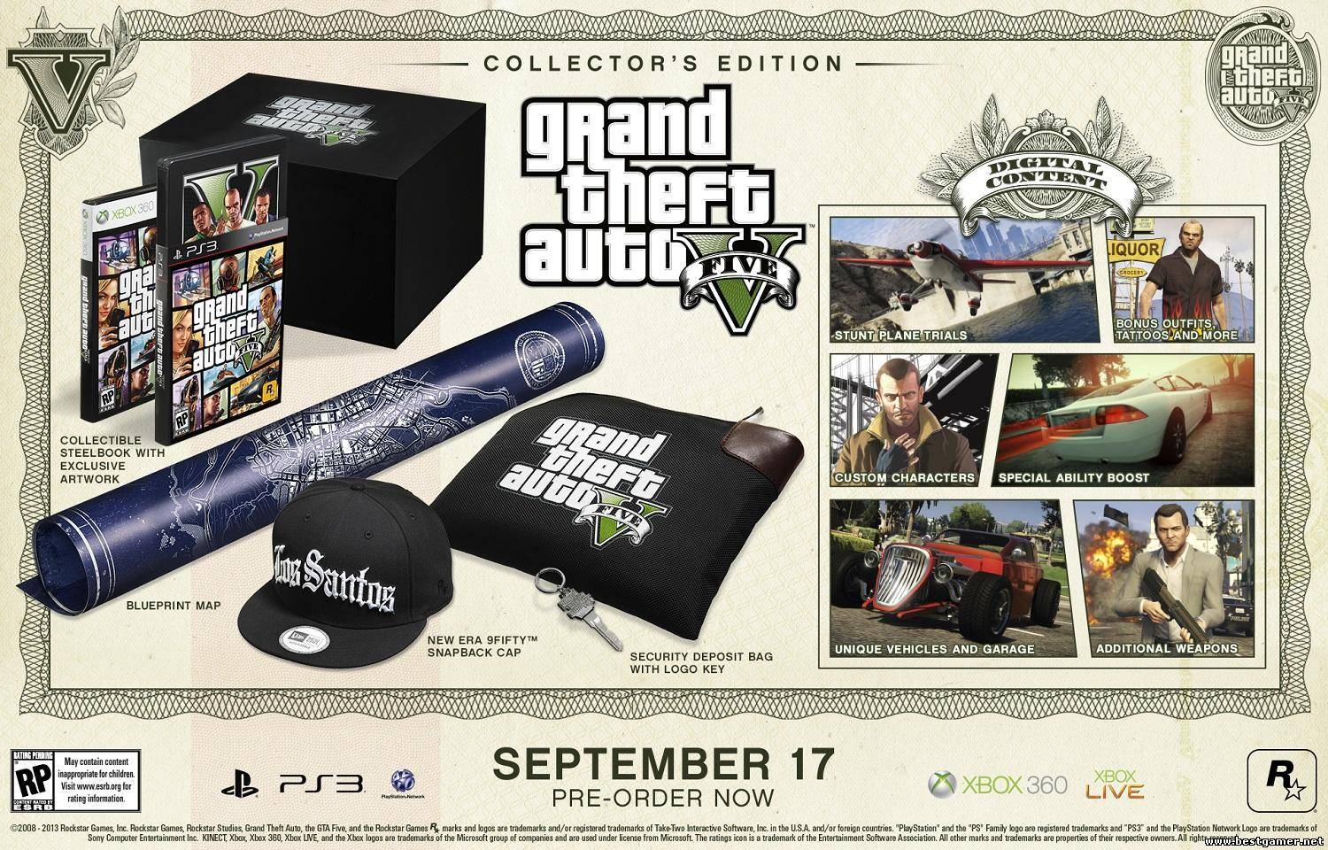 (PS3)GTA V Collectors Edition DLC Everything