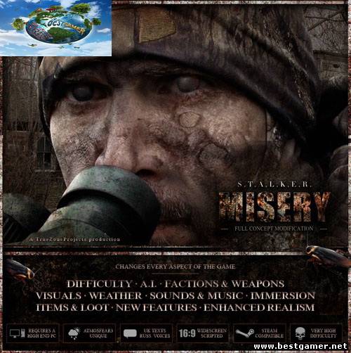 S.T.A.L.K.E.R.: Call of Pripyat / Зов Припяти MISERY 2- Mod/Repack