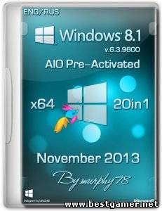 Windows 8.1 x64 AIO 20in1 Pre-Activated November 2013