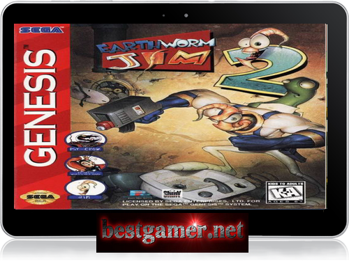 Sega Mega Drive (SMD)Ром-Earthworm Jim 2 (SEGA) (rus)