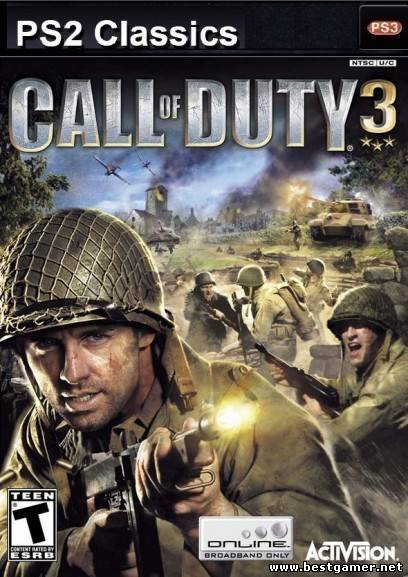 Call of Duty 3 (2006) [NTSC][RUS] [PS2 Classics] [4.30+]