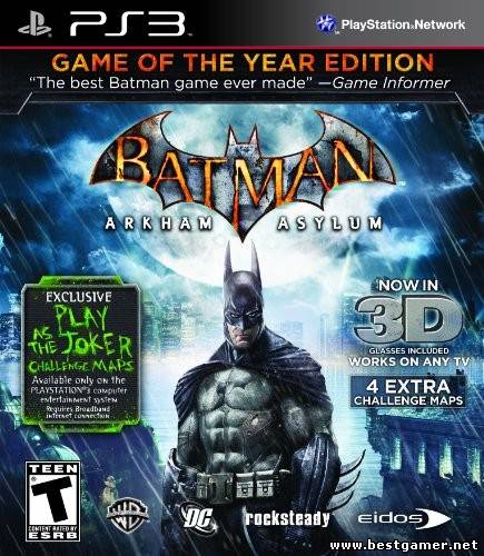 [PS3]Batman: Arkham Asylum GoTY Edition  [RUSSOUND] [4.30] [3k3y ODE ISO]
