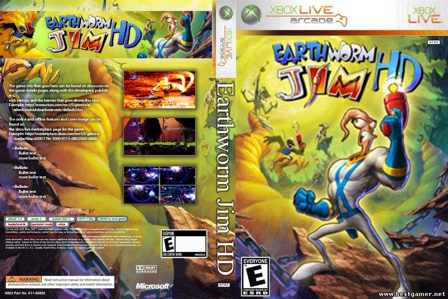 [XBOX360] Earthworm Jim HD(Червяк Джим) [FREEBOOT / Region Free / ENG]