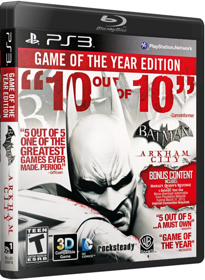 Batman Arkham City - Game of the Year Edition [USA/RUS][Cobra ODE / E3 ODE PRO / 3Key]