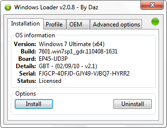Windows Loader [v2.0.8] (2011) PC
