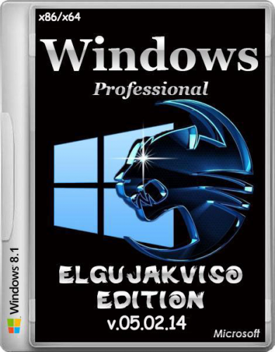 Windows 8.1 Pro Elgujakviso Edition v05.02.14 (32bit+64bit) (2014) [Rus]