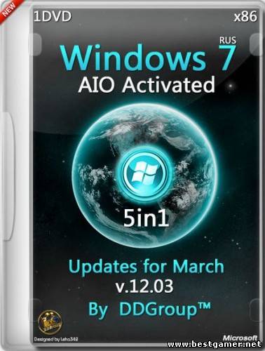 Windows 7 SP1 x86 5in1 AIO Activated Updates for March v.12.03