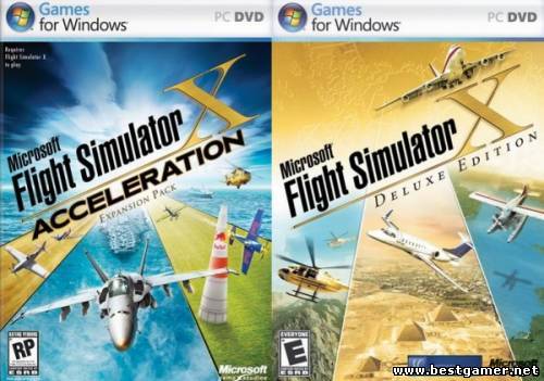 Microsoft Flight Simulator X (Deluxe Edition) + Разгон (Набор дополнений)