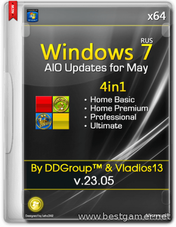 Windows 7 SP1 x64 4in1 DVD updates for May [v.23.05] [2014, Ru]