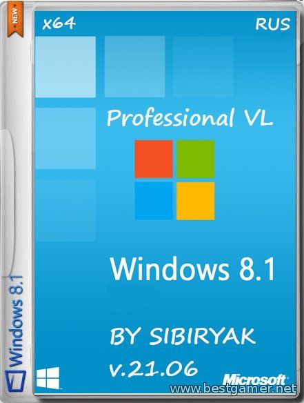 Windows 8.1 Professional v.21.06(х64)(2014)