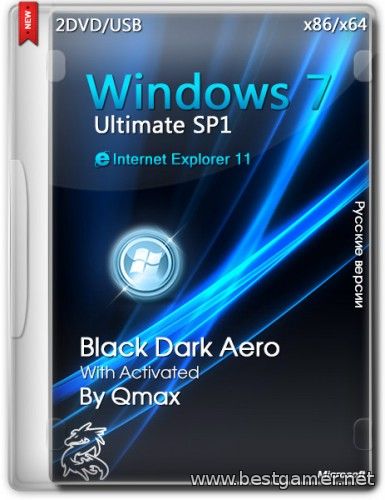Windows 7 SP1 Ultimate Black Dark Aero