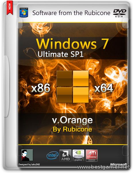 Windows 7 Ultimate SP1 (x86/x64) [v.Orange]  [Ru]