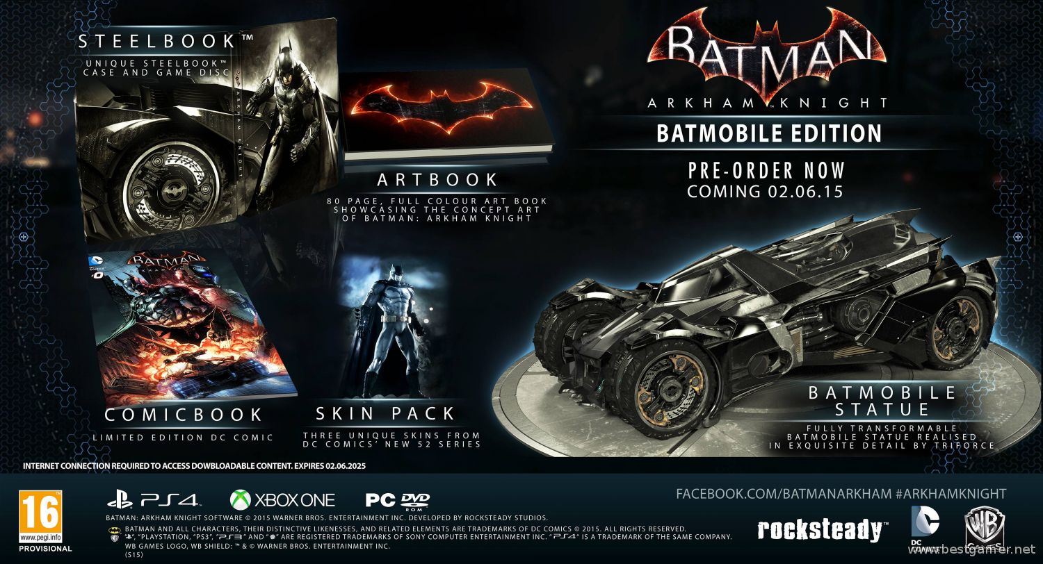 Релиз Batman: Arkham Knight состоится 2 июня