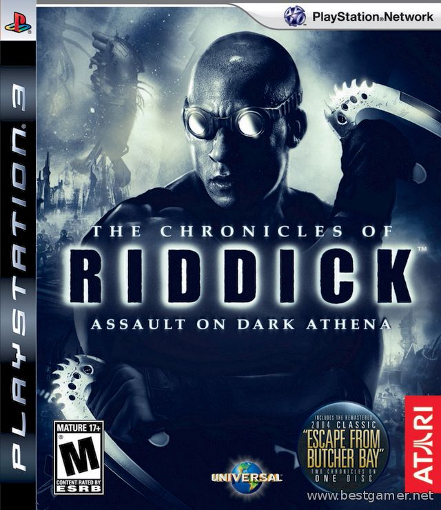 The Chronicles of Riddick: Assault on Dark Athena (2009) [PS3] [USA] 2.60 [Cobra ODE / E3 ODE PRO ISO] [Unofficial] [Ru/En]