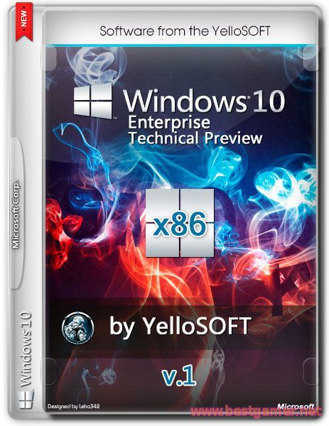 Windows 10 Enterprise Technical Preview v.1 [by YelloSOFT] (x86) (2014)