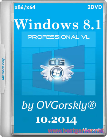 Microsoft® Windows® 8.1 Professional VL with Update by OVGorskiy® 10.2014 2DVD