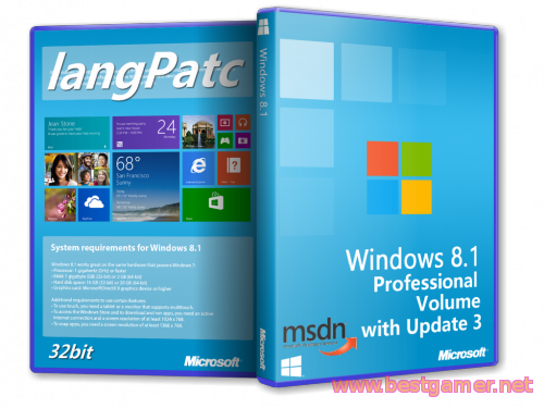 Microsoft Windows 8.1 with Update 3 Professional Volume + langPatch