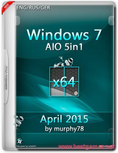 Windows 7 SP1 AIO 5in1 April 2015 by murphy78 (x64)