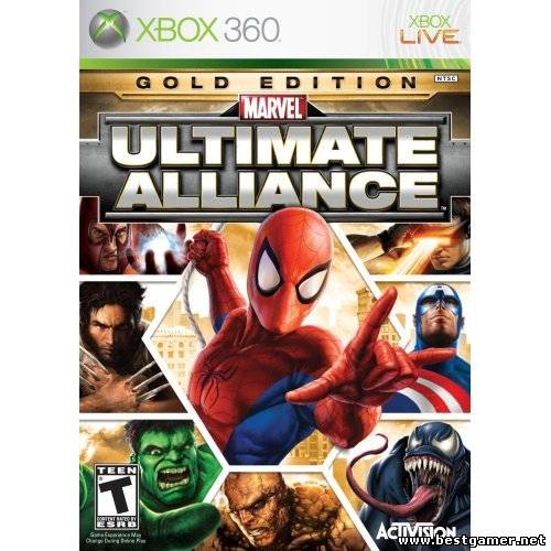 Marvel Ultimate Alliance Gold Edition (2007) Xbox 360+доп